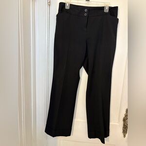 LOFT Classic Black Women's cuffed Trousers